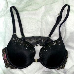 La Senza Gold and Rhinestone Bra